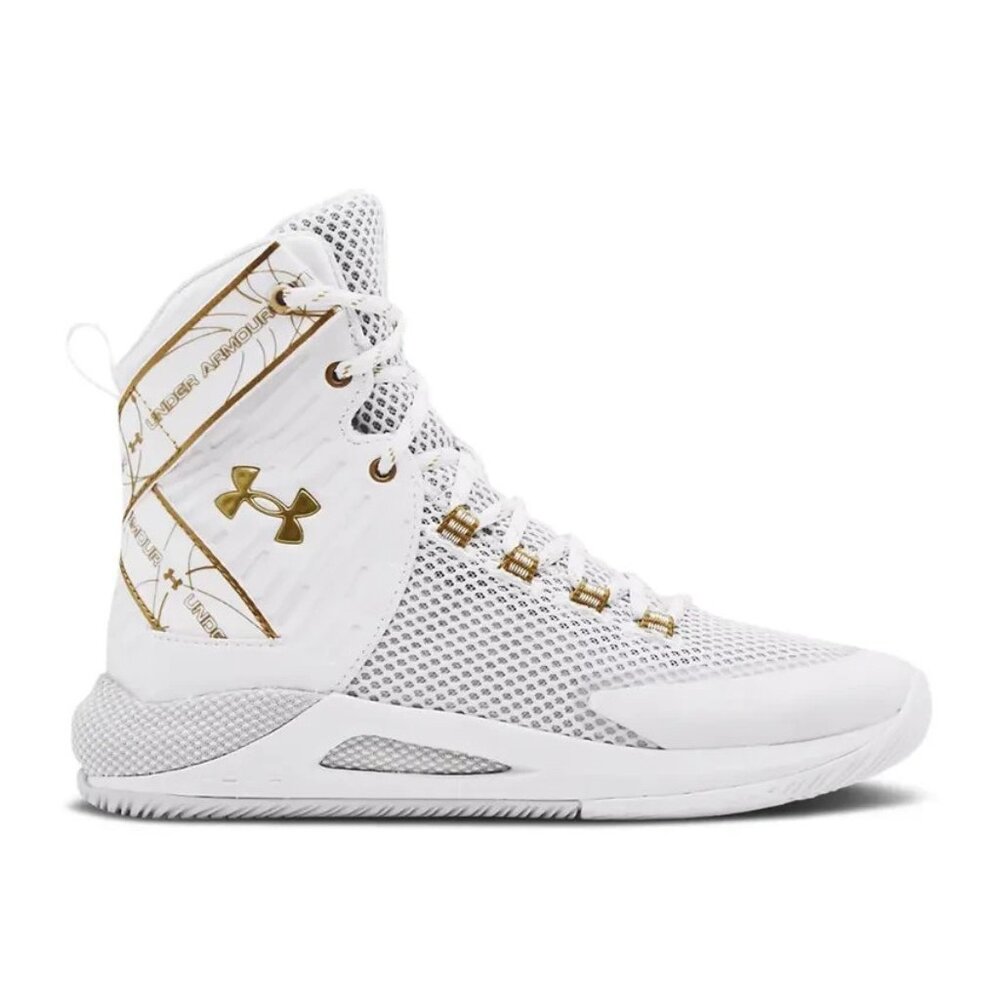 Under Armour HOVR Highlight Ace Sz 11 WMN Volleyball Shoes White 3023708-100 NEW